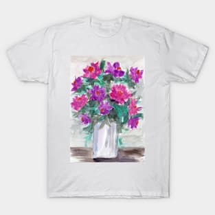 Purple Flowers in a Vase T-Shirt